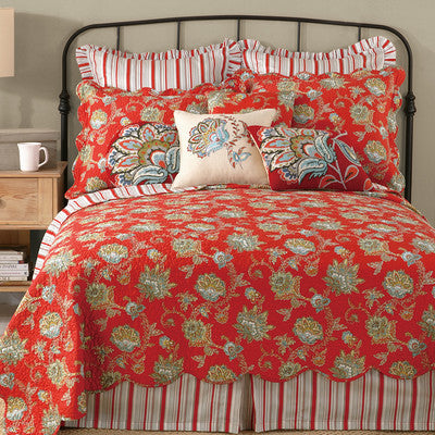 Jacobean Red Quilt