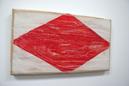 Nautical Wood Signal Flag- F (Foxtrot)