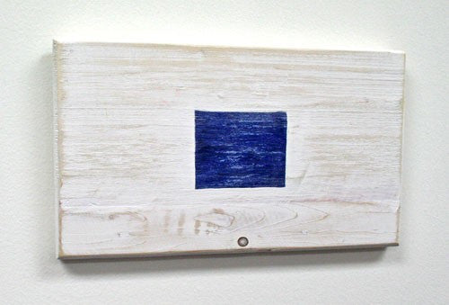 Nautical Wood Signal Flag- S (Sierra)
