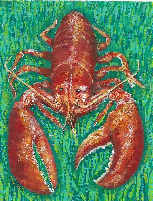 Lobster Canvas Floor Mat
