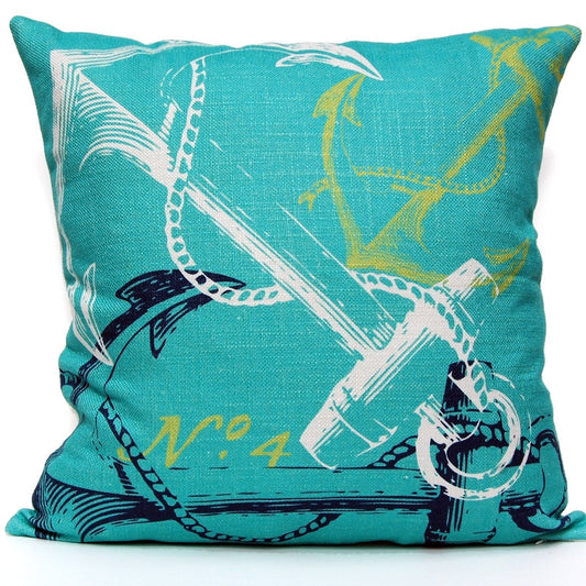 Anchor Pillow - Ocean
