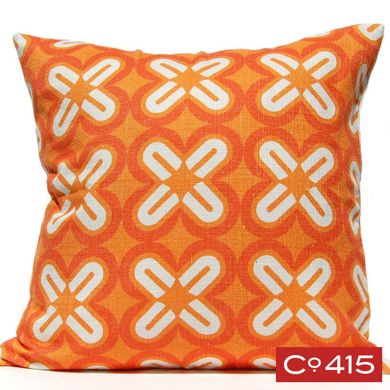 C's & X's Pillow - Orange