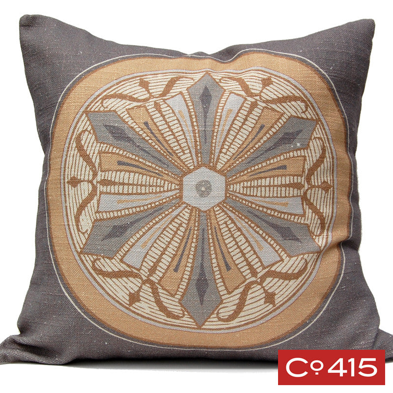 Medallion 6 Pillow - Gold