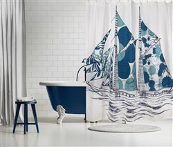 Dazzle Ship Shower Curtain