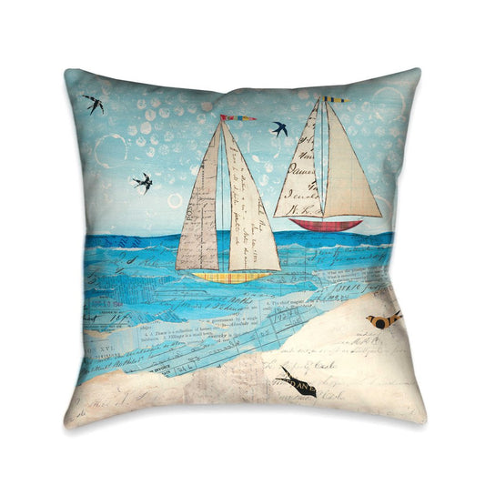 Sailing the Seas Indoor Decorative Pillow