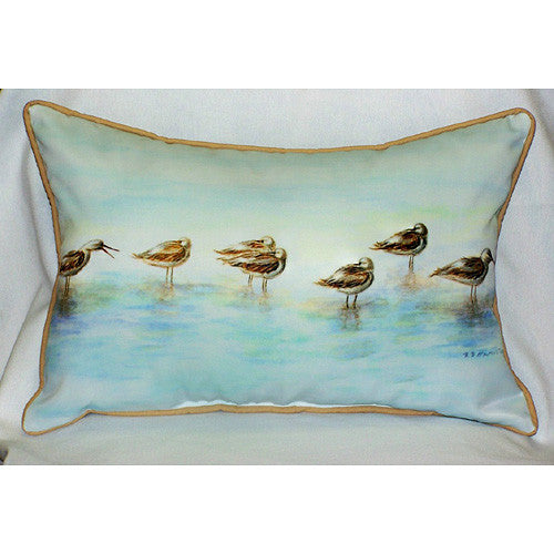 Betsy Drake Avocets Pillow- Indoor/Outdoor