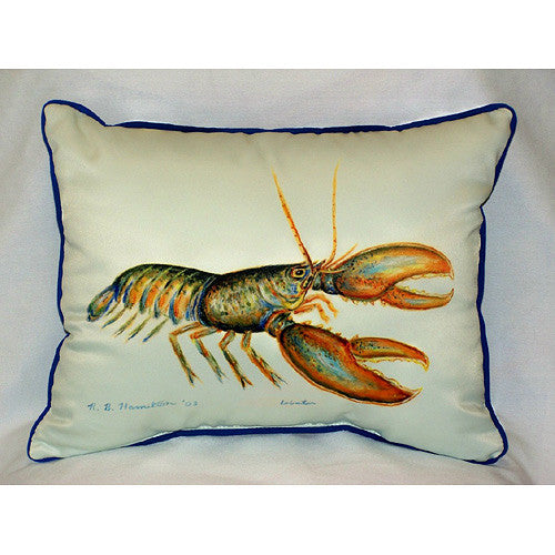 Betsy Drake Lobster Pillow- Indoor/Outdoor