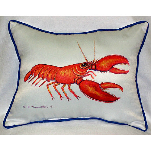 Betsy Drake Red Lobster Pillow- Indoor/Outdoor
