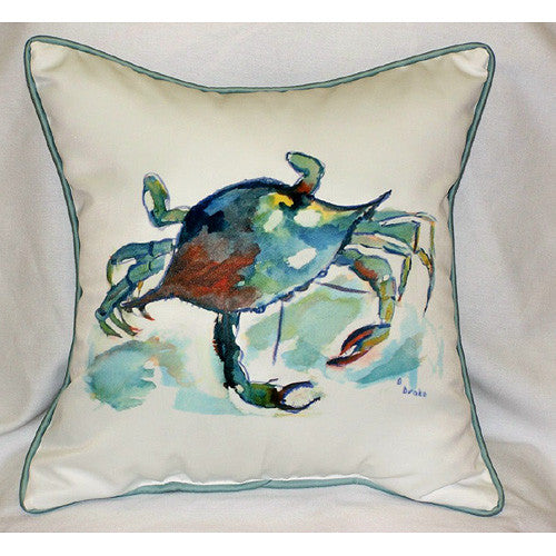Betsy's Crab Pillow- Indoor/Outdoor