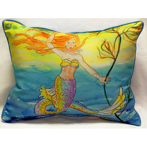 Betsy's Mermaid Pillow- Indoor/Outdoor