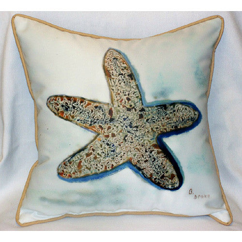 Betsy Drake Starfish Pillow- Indoor/Outdoor
