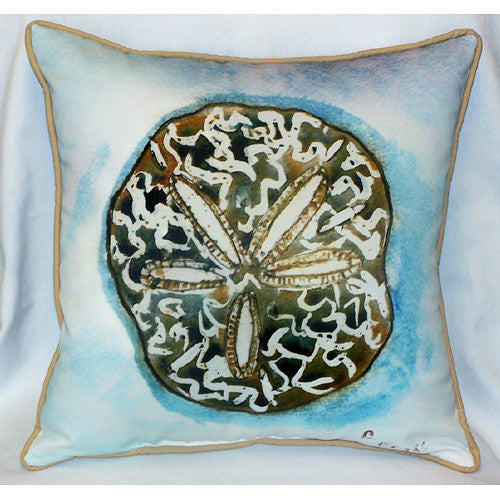 Betsy Drake Sand Dollar Pillow- Indoor/Outdoor