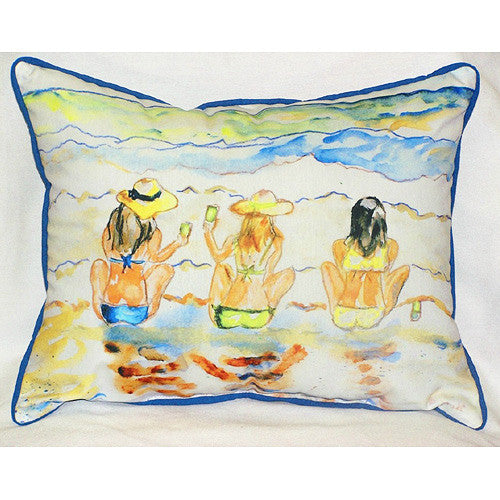 Betsy Drake Bottoms Up Pillow- Indoor/Outdoor