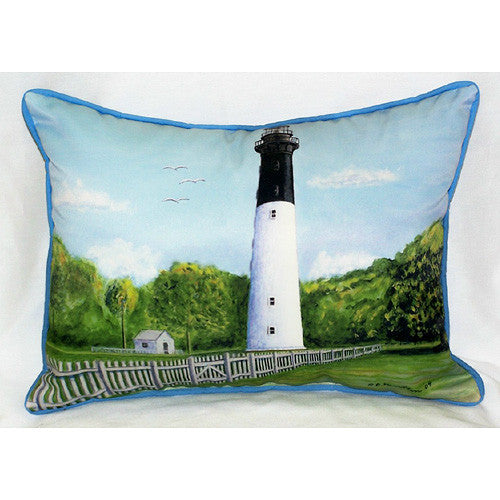 Betsy Drake Hunting Island Lighthouse Pillow- Indoor/Outdoor