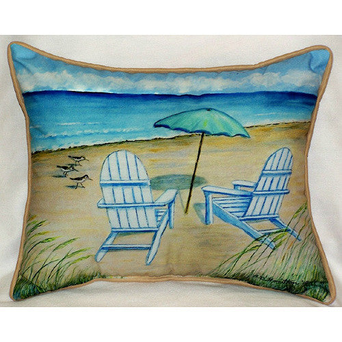 Betsy Drake Adirondack Chairs Pillow- Indoor/Outdoor