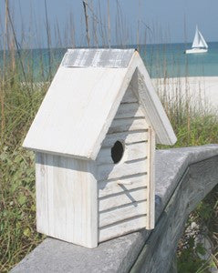 Beach Cottage Birdhouse - White