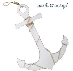 Anchor - White with Rope Detail