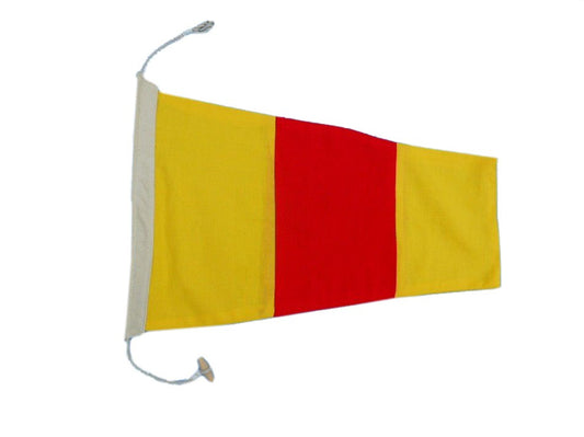 Number 0 - Nautical Cloth Signal Pennant - 20"