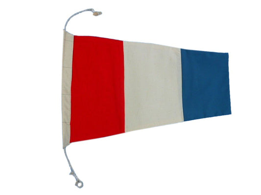 Number 3 - Nautical Cloth Signal Pennant - 20"