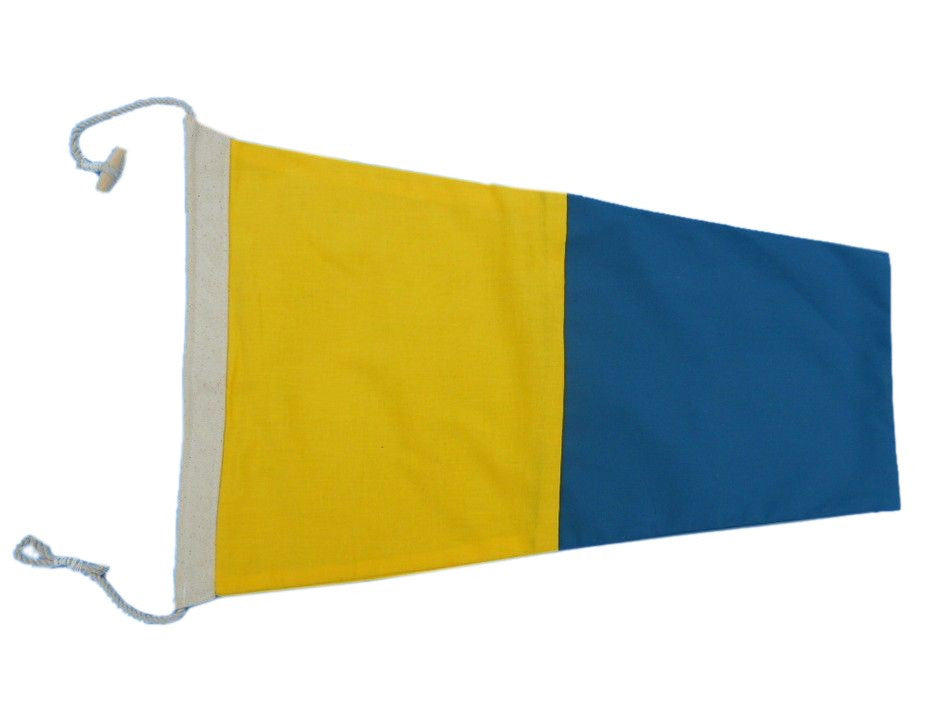 Number 5 - Nautical Cloth Signal Pennant - 20"